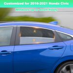 Car Window Shades for 2016-2021 Civic - Rear Side Window Sun Shade for Baby, Breathable Mesh Car Privacy Window Covers, UV Protection & Heat Insulation for Road Trips, Napping, Camping (2 PCS) - Image 3