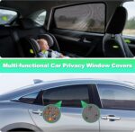 Car Window Shades for 2016-2021 Civic - Rear Side Window Sun Shade for Baby, Breathable Mesh Car Privacy Window Covers, UV Protection & Heat Insulation for Road Trips, Napping, Camping (2 PCS) - Image 4