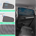Car Window Shades for 2016-2021 Civic - Rear Side Window Sun Shade for Baby, Breathable Mesh Car Privacy Window Covers, UV Protection & Heat Insulation for Road Trips, Napping, Camping (2 PCS) - Image 6