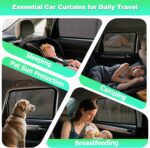 Car Window Shades for 2016-2021 Civic - Rear Side Window Sun Shade for Baby, Breathable Mesh Car Privacy Window Covers, UV Protection & Heat Insulation for Road Trips, Napping, Camping (2 PCS) - Image 7
