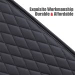 ESKONKE [Upgraded] Car Center Console Cover with 2 Storage Bags - Premium Nappa Leather Armrest Cover, Scratch & Wear Resistant, Waterproof Car Interior Accessories (Classic - Black) - Image 7