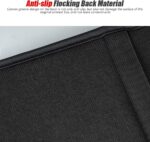 ESKONKE [Upgraded] Car Center Console Cover with 2 Storage Bags - Premium Nappa Leather Armrest Cover, Scratch & Wear Resistant, Waterproof Car Interior Accessories (Classic - Black) - Image 8