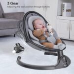 BabyBond Baby Swings for Infants to Toddler | Bluetooth Baby Swing with 3 Seat Positions | 5 Natural Sway Motion | Bluetooth Music | 5-Point Harness | Includes Remote Control - Image 4