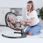 BabyBond Baby Swings for Infants to Toddler | Bluetooth Baby Swing with 3 Seat Positions | 5 Natural Sway Motion | Bluetooth Music | 5-Point Harness | Includes Remote Control - Image 6
