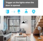 TP-Link Tapo Motion Sensor, Requires Tapo Hub, Long Battery Life w/Sub-1G Low-Power Wireless Protocol, Wide Range Detection, Adjustable Sensitivity, Real-Time Notification, Smart Action, Tapo T100 - Image 4