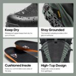 NORTIV 8 Men's Mid Waterproof Hiking Boots Outdoor Lightweight Breathable Trekking Camping Mountaineering Shoes HydroTrek - Image 5