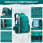 Maelstrom Hiking Backpack,40L Waterproof Camping Backpack,Men Women Packable Hiking Daypack with Rain Cover,Lightweight Travel Backpack-Green - Image 4