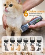 oneisall Cat Clippers and Paw Trimmer 3 in 1 Cat Grooming Kit,Cat Clippers for Matted Hair,Cordless Kitty Shaver for Matted Long Hair,2 Speed Pet Clippers - Image 9