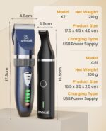 oneisall Cat Clippers and Paw Trimmer 3 in 1 Cat Grooming Kit,Cat Clippers for Matted Hair,Cordless Kitty Shaver for Matted Long Hair,2 Speed Pet Clippers - Image 10