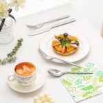 KINGSTONE Silverware Set, 40-Piece Forged Flatware Set Cutlery Set Premium Stainless Steel, Service for 8, for Kitchen, Home, Wedding, Party, Mirror Polished and Dishwasher Safe - Image 6