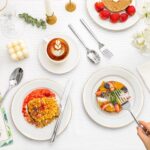 KINGSTONE Silverware Set, 40-Piece Forged Flatware Set Cutlery Set Premium Stainless Steel, Service for 8, for Kitchen, Home, Wedding, Party, Mirror Polished and Dishwasher Safe - Image 9