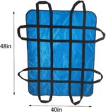 Positioning Bed Pad with Handles 48" X 40" Incontinence Mattress Bedding Protector Liner Underpad Straps for Easy Lift & Transfer Reusable Washable Hospital Quality - Image 3