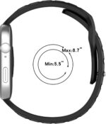 LOKEKE Compatible with Huawei Watch Fit 3 Replacement Band - Silicone Wrist Smartwatch Accessories Sport Wristband Compatible with Huawei Watch Fit 3 (Black) - Image 5