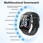 Smart Watch, 1.85" Smartwatch for Men Women(Answer/Make Call), 2025 Fitness Watch with 115+ Sports Modes/Heart Rate/SpO2/Pedometer/Sleep Monitor, IP68 Waterproof Activity Tracker for Android iOS - Image 8