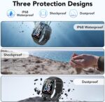 Smart Watch, 1.85" Smartwatch for Men Women(Answer/Make Call), 2025 Fitness Watch with 115+ Sports Modes/Heart Rate/SpO2/Pedometer/Sleep Monitor, IP68 Waterproof Activity Tracker for Android iOS - Image 9