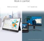 ASUS ZenScreen 15.6” 1080P Portable Monitor (MB16ACV) - Full HD, IPS, Eye Care, Flicker Free, Blue Light Filter, Kickstand, USB-C Power Delivery, for Laptop, PC, Phone, Console - Image 7