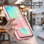 Ezanmull for Samsung Galaxy S24 FE Case Magnetic Shockproof, [Fit for MagSafe] [Glass Screen Protector + Camera Lens Protector] Translucent Anti-Fingerprint Case for Samsung Galaxy S24 FE (Pink) - Image 7