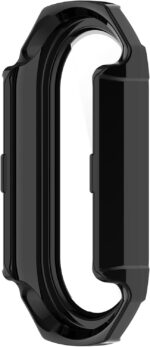 MOTONG PC Full Coverage Protective Watch Case Cover Tempered Glass Screen Protector Compatible with Xiaomi Smart Band 9(Black) - Image 6