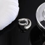 Sterling Silver Rings for Women Adjustable Chunky Statement Stackable Ring Thumb Cool Style - Image 7