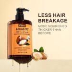 Yoken Argan Oil for Hair, Pure and Natural Morocco Argan Oil, Argon Oil For Hair, Scalp, Face & Skin Care, 100% Cold Pressed Hair Conditioner, Unrefined Argon Nails Carrier Oil (16 Fl Oz) - Image 3