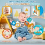 Montessori Toys for Baby 6-12 Months: Sensory Activity Cube with Fine Motor Skills - Travel Busy Board Busy Cube Gifts for 1 Year Old Boy Girl - Image 4