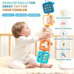 Montessori Toys for Baby 6-12 Months: Sensory Activity Cube with Fine Motor Skills - Travel Busy Board Busy Cube Gifts for 1 Year Old Boy Girl - Image 6