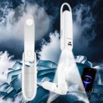 Portable Handheld Fan, Personal Fan, 6 IN 1 3000mAh Rechargeable Battery Operated, Bullet Shape Mini Fan with Flashlight Hook 3 Speed (White) - Image 8