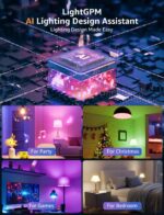 Lepro B1 AI Smart Light Bulbs - WiFi & Bluetooth RGBWW Color Changing LED Bulb Compatible with Alexa & Google Assistant, AI Generated Lighting LLM, AI Voice Control, Music Sync, 2.4GHz Only, 2 Pack - Image 4