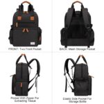 Modoker Dog Travel Bag, Airline Approved Backpack for Pet Accessories Organizer, Tote Weekend Bag with 2 Dog Food Storage Containers, 2 Collapsible Bowls, 1 Pet Mat, Black - Image 3