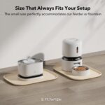 PETLIBRO Pet Food Mat for Cat & Dog, Waterproof Non-Slip Silicone Cat Food Mat for Feeder & Fountain, Dog Food Mat for Bowl & Waterer, Raised Edge Spill Protection Floor, Cove Feeding Mat 17.7"x12" - Image 5