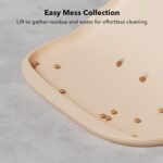 PETLIBRO Pet Food Mat for Cat & Dog, Waterproof Non-Slip Silicone Cat Food Mat for Feeder & Fountain, Dog Food Mat for Bowl & Waterer, Raised Edge Spill Protection Floor, Cove Feeding Mat 17.7"x12" - Image 7