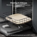 PETLIBRO Pet Food Mat for Cat & Dog, Waterproof Non-Slip Silicone Cat Food Mat for Feeder & Fountain, Dog Food Mat for Bowl & Waterer, Raised Edge Spill Protection Floor, Cove Feeding Mat 17.7"x12" - Image 8