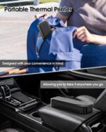 Memoqueen M833 Portable Wireless Printer for Travel, Inkless Thermal Printer Bluetooth Support 8.5'' x 11'' US Letter & A4 Thermal Paper, for Phone & Laptop for Office, School, Home - Image 5