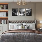 Foggy Forest Wall Art for Living Room - Mountains Canvas Wall Art for Office - Black and White 3 Piece Wall Decor Size 12" x 16" - Image 4