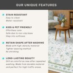 Washable Oushak Bathroom Runner Rug 2x5 - Eclectic Boho Floral Pastel, Non Slip Low Pile Stain Resistant Small Throw Rug for Bedroom, Laundry Room, Powder Room, Cream Green - Image 8