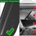 Sofa Side Tray Table for Couch - Set of 2 Adjustable Height 360° Swivel C Table for Sofa & Bed, Use as TV Tray Laptop Stand Snack Table Reading Desk, Fits Eating Working Studying - Image 8