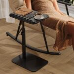 Sofa Side Tray Table for Couch - Set of 2 Adjustable Height 360° Swivel C Table for Sofa & Bed, Use as TV Tray Laptop Stand Snack Table Reading Desk, Fits Eating Working Studying - Image 9