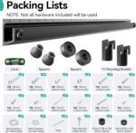 Auoace No Stud TV Wall Mount, 32 to 75-inch Drywall TV Bracket, Tilts Up to 5°, Low Profile Studless TVs Mount, Easy Install, Include All Hardware, Fit Most 40" 50" 55" 60" 65" 75" Smart TVs - Image 7