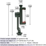 Camera Hot Shoe Cell Phone Holder with Cold Shoe Cell Phone Tripod Adapter for Microphone LED Light iPhone DSLR Mirrorless Camera Photography - Image 6