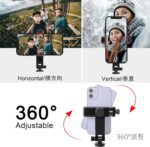 Camera Hot Shoe Cell Phone Holder with Cold Shoe Cell Phone Tripod Adapter for Microphone LED Light iPhone DSLR Mirrorless Camera Photography - Image 7