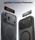 JUESHITUO Magnetic Slim Fit Case for iPhone 17 Pro Max(6.9"), Ultra Thin Matte Anti-Scratch Hard PC Cover(1X Screen Protector), OriginFit Case iPhone 17 Pro Max Compatible with MagSafe, Black - Image 4
