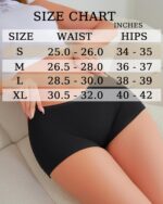 ALL OF ME Cotton Underwear for Women Boyshort Panties Full Coverage Boxer Briefs Stretch Boy Short Undies 6 Pack - Image 6