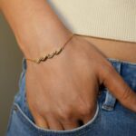 Gold Wave Bracelets For Women, Jewelry Gifts for Sister, Daughter, Mom and Sister, Mother's Day, Retirement Birthday Anniversary - Image 4