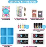 Soap Making Kit - Soap Making Supplies melt and Pour - DIY Set for Adults and Kids, Includes soap Base, Silicone molds, fragrances, Rose and Lavender Petals, by Prime Creations - Image 3