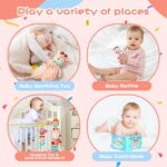 Baby Toys 0-6 Months, 5Pcs Deer Rattle Toy Set, Baby Rattles 0-6 Months with Teething, Hanging Toy for Stroller and Cloth Books, Infant Newborn Boys Girls Shower Gifts 0 3 6 9 12 Months - Image 7