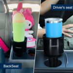 Car Cup Holder Expander, Cup Holder Expander for Car with Stretchable Rubber Base, Large Cup Holder Adapter Compatible with Yeti, Hydro Flask, Nalgene, Stanley, Owala, Bottles in 2.8”-4.13”, 1 Pack - Image 8