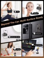 MAGIC JOHN Car Phone Holder for Magsafe [Ultra Magnetic & Clip arm] 360° Adjustable Car Phone Mount, Phone Holders for Your Car for iPhone 17 Pro Max 16 15 14 13 12 Air Plus Car Accessories, Black ﻿ - Image 9