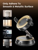 MAGIC JOHN Car Phone Holder for Magsafe [Ultra Magnetic & Clip arm] 360° Adjustable Car Phone Mount, Phone Holders for Your Car for iPhone 17 Pro Max 16 15 14 13 12 Air Plus Car Accessories, Black ﻿ - Image 10