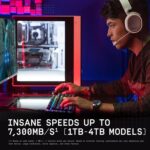 WD_BLACK 2TB SN850X NVMe Internal Gaming SSD Solid State Drive with Heatsink - Works with Playstation 5, Gen4 PCIe, M.2 2280, Up to 7,300 MB/s - WDS200T2XHE - Image 3