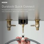 Moen Ronan Matte Black Two-Handle Widespread Modern Bathroom Faucet, Valve Included, 84023BL - Image 6